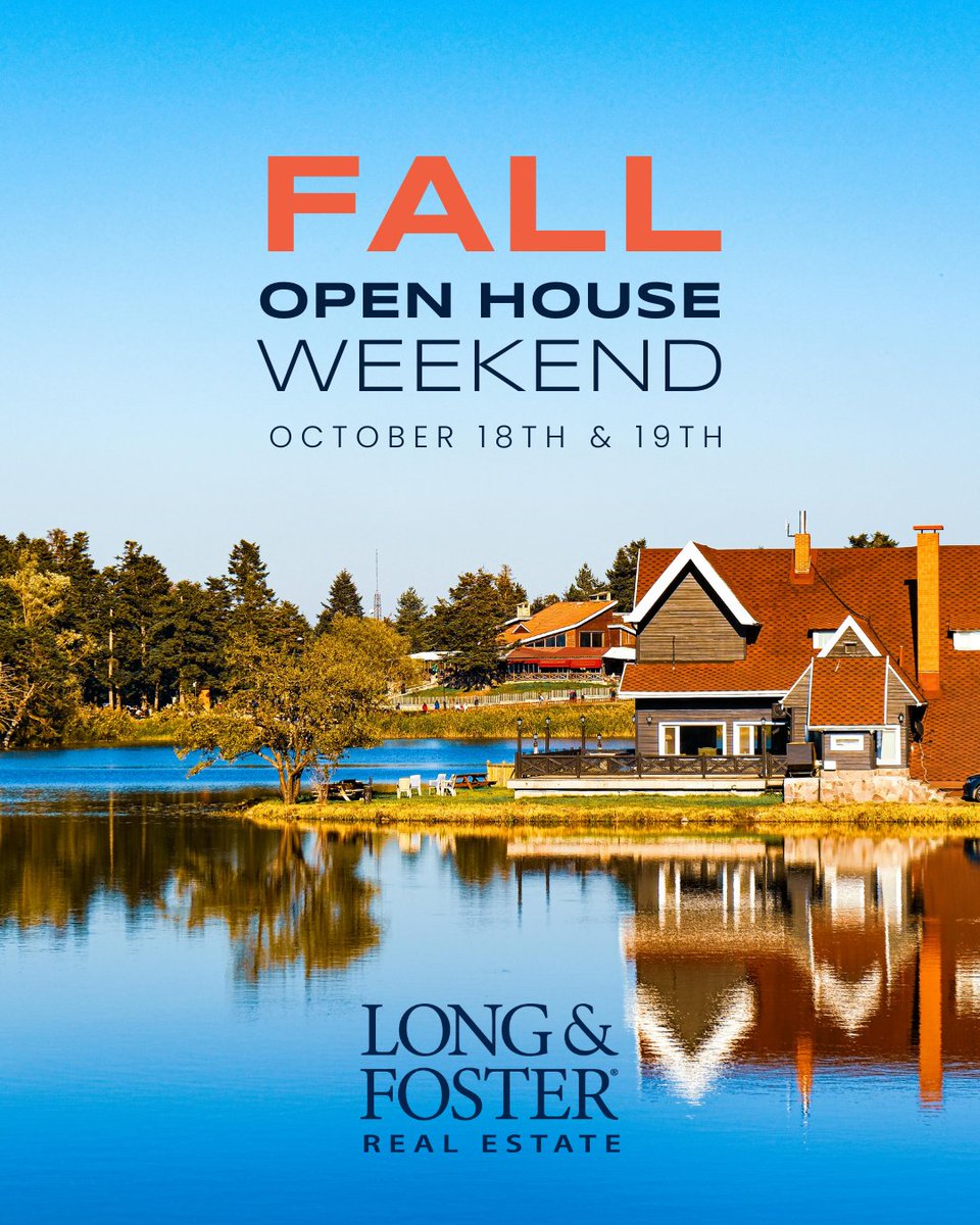 Long &amp; Foster's Fall Open House Weekend is coming up! On October 18th &amp; 19th, discover our fabulous open houses throughout the Mid-Atlantic. Maybe you'll find the one. longandfoster.com/openhouses #itstheone #luxuryhomes #luxuryrealestate #openhouse