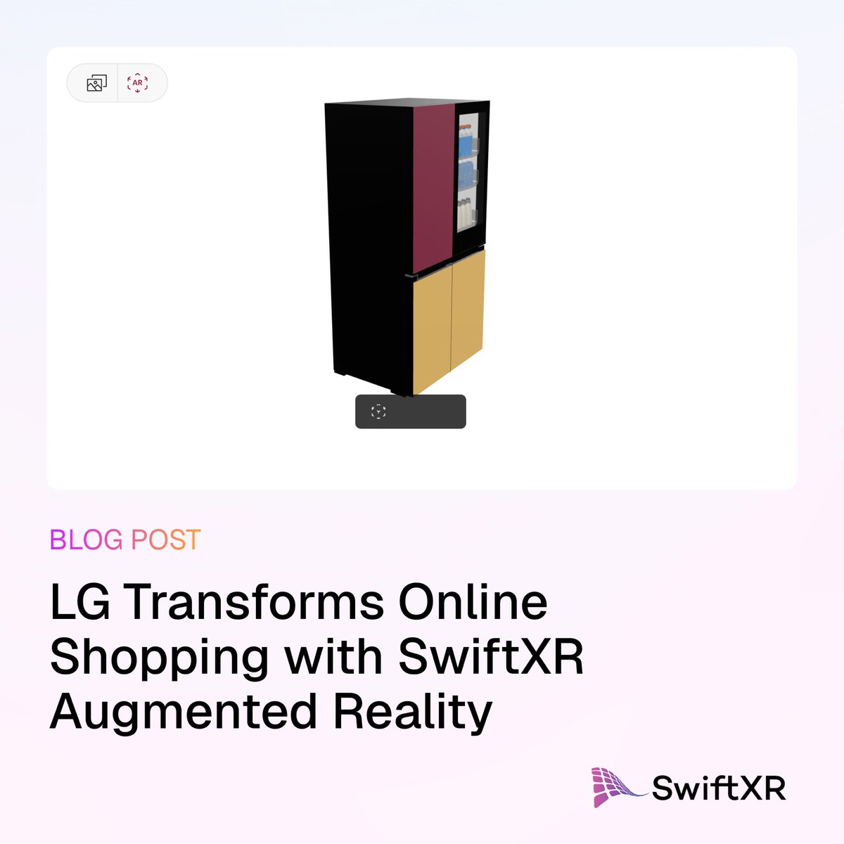 swiftxr_io's tweet image. Online shopping just got smarter and more immersive. LG is redefining the customer experience by integrating SwiftXR’s augmented reality technology into its product showcases, bringing products to life in 3D and AR for a more engaging, hands-on shopping experience.
Read the full…