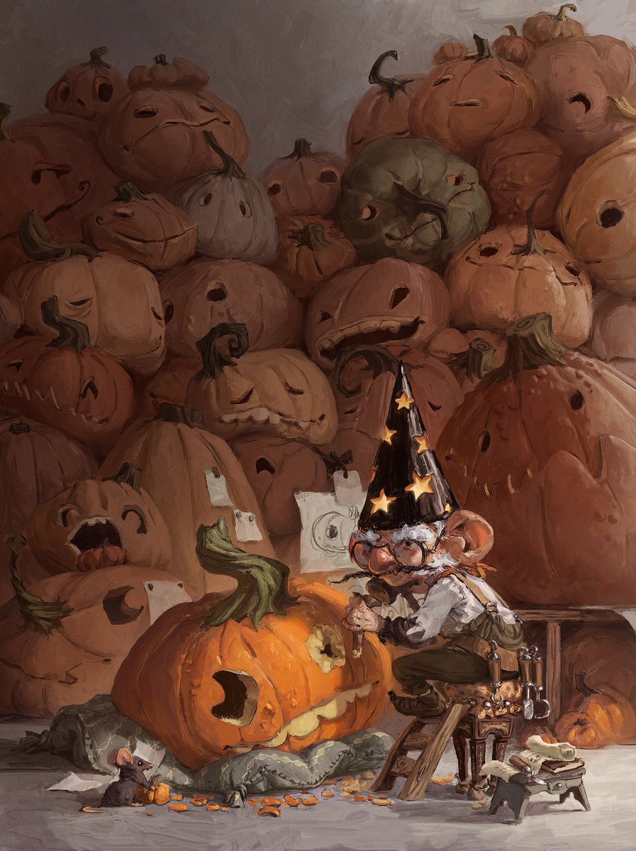 halloween preparations