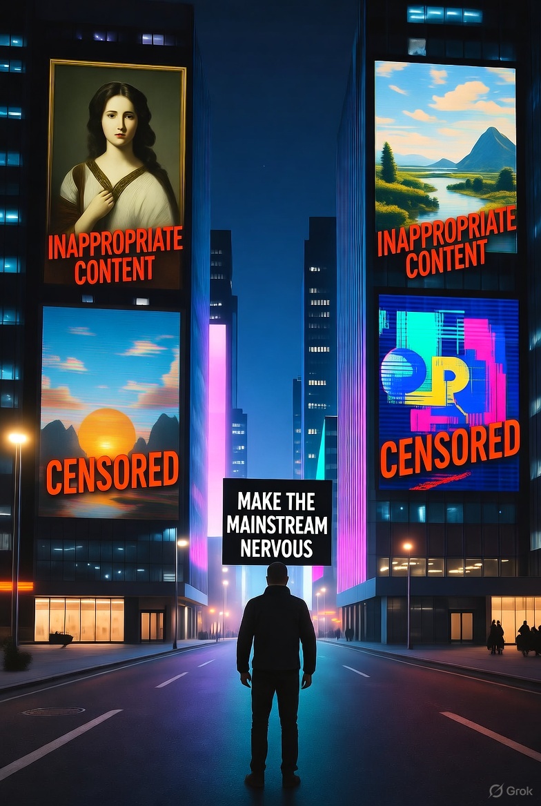 Make the Mainstream Nervous

You don’t need permission to provoke.
You need a platform that dares with you.

Tazel.com is where the bold creators go—
the ones who make the mainstream nervous and turn discomfort into art.

Be controversial. Be magnetic. Be seen.
Earn