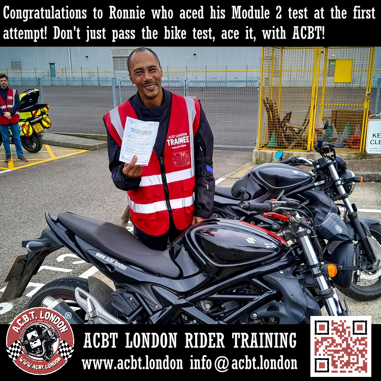 AcbtLondon's tweet photo. Congratulations to Ronnie who aced his Module 2 motorcycle test first time!
.
Don't just pass the #biketest ... Ace it with ACBT! ♠
.
🌏 https://t.co/kfvgeT9rBE ☎️ 0208 331 1103
.
This post was created whilst listening to Whiskey In The Jar by Metallica. ACBT London. Motorcycle training powered by Rock n Roll.
.
#das #motorcycleinstructor #motorbikelessons #bikelicence #650cc #learnerbike #greenwich #blackheath #londonbiker #newbiker #motorbike #motorcycles #whatareyouwaitingfor #learntoride #motorcycletraining #welovemotorbikes #motorbikelover #bikerlife #motorbikelessons #motorbikelicence #alicence #charlton #caferacer #metallica #passfirsttime #londonlife #aroundlondon #wondersoflondon #secretlondon #whiskeyinthejar