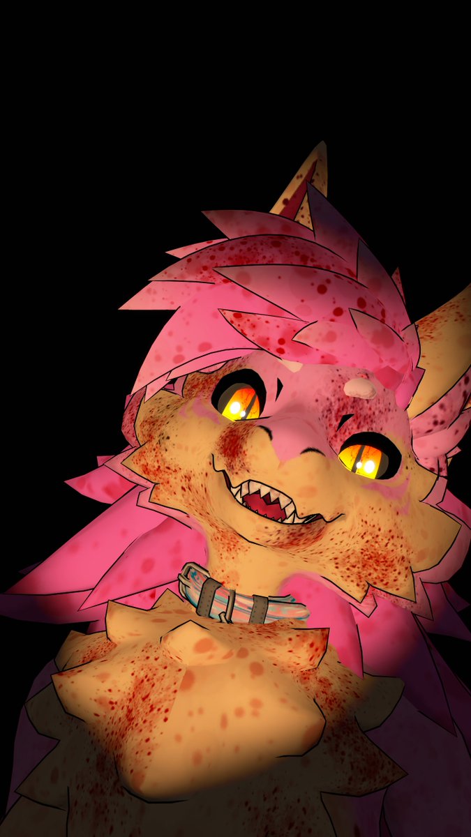FloofyDaWolf's tweet photo. You aren't going anywhere.... (IT'S SPOOKY MONTH AND NEW CHAI JUST DROPPED HEHE) https://t.co/SAMj4AcDtU