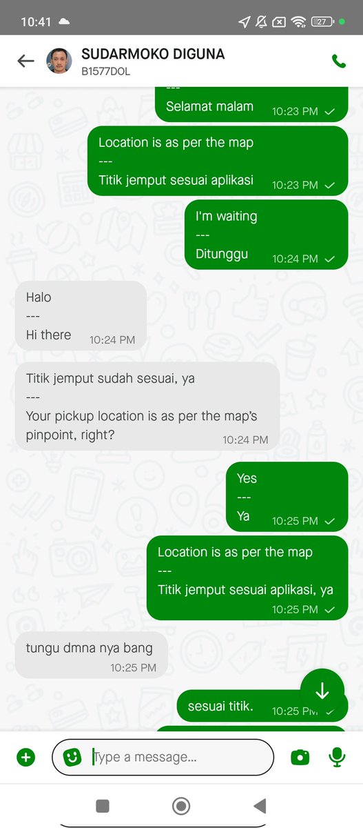 fierce_brocally's tweet photo. Urusin dong driver lo yang ini. Nyusahin banget. Mau mau enggak enggak. Pemalas kerja kok nyusahin orang. @gojekindonesia https://t.co/qDQfSCrvZE
