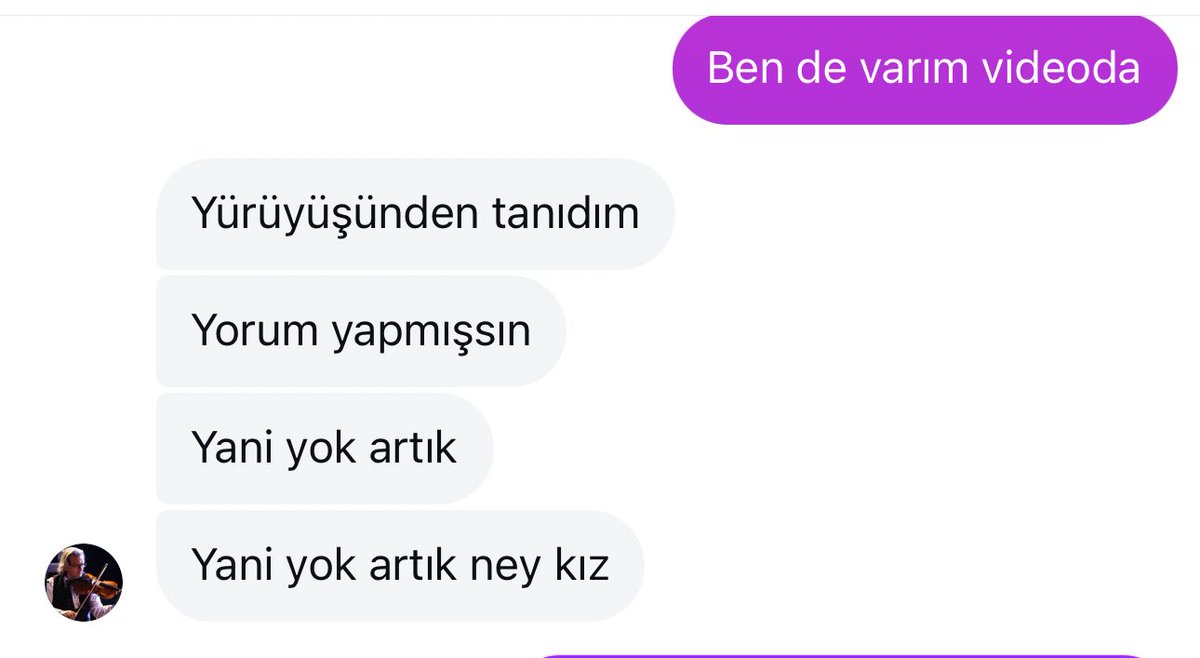 Yani yok artık ney kız adımızı mı unuttun