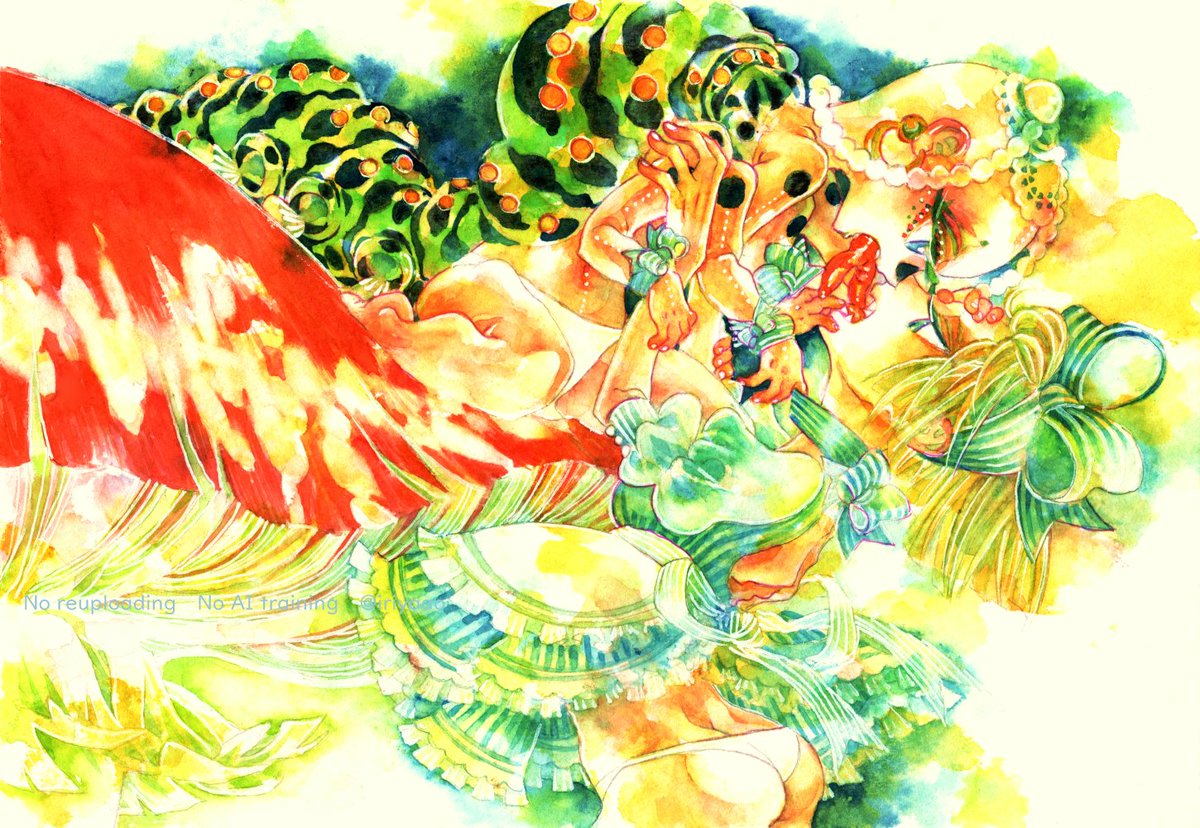 Alice with caterpillar #きのこの日