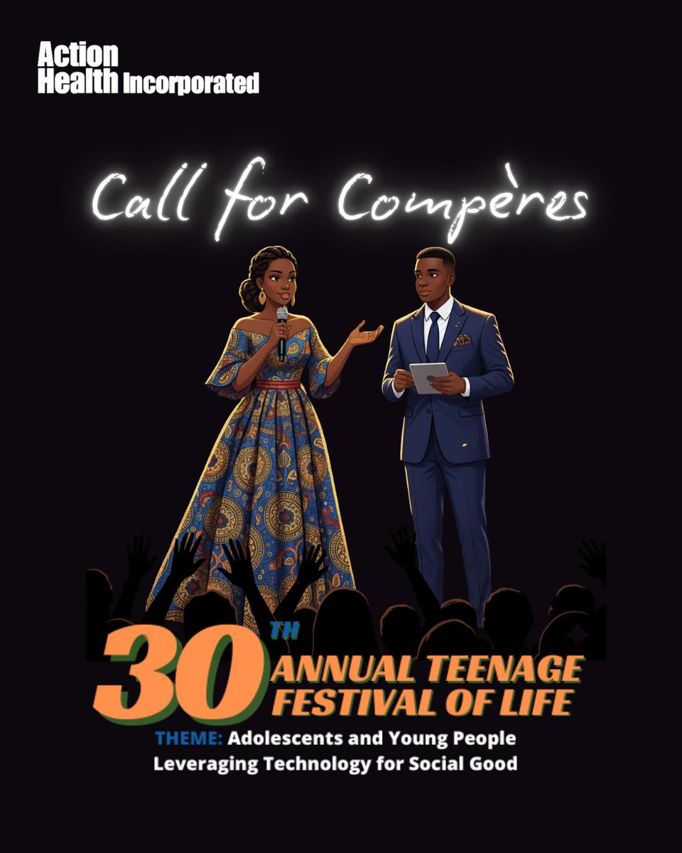 actionhealthinc's tweet photo. In case you missed it, you have just two more days to apply to be a compère at the 2025 Teenage Festival of Life!

Apply at the URL stated in the last slide by Friday to be considered.

#compères #comperes #AHI2025TFL #TeenageFestivalOfLife2025 #ActionHealthInc https://t.co/ELYAiKRyZr