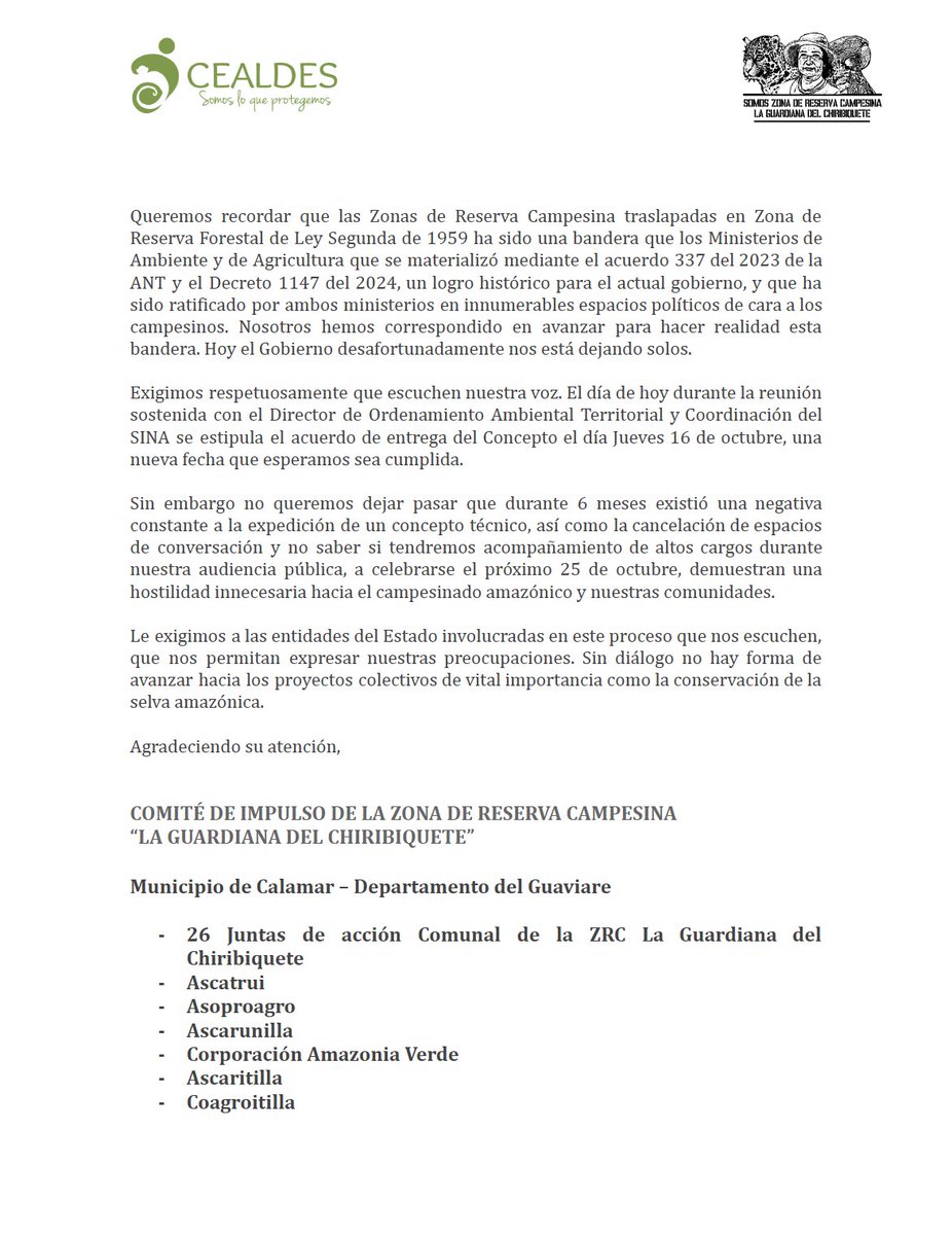 Cealdes - Centro de Alternativas al Desarrollo tweet media