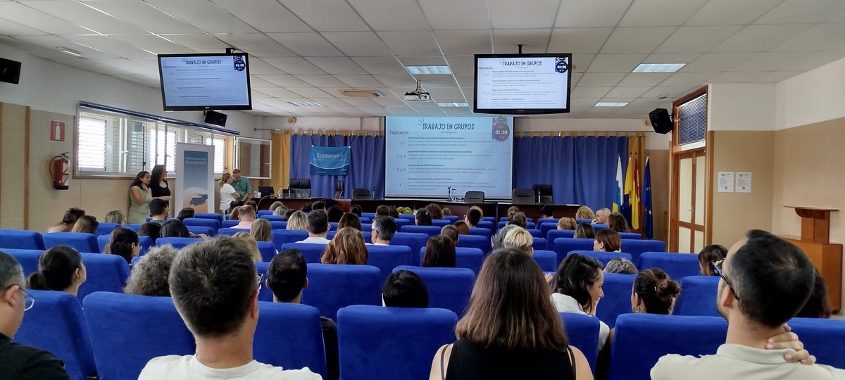 ManuelFuentesRe's tweet photo. El @ieslaminilla ha participado hoy en la sesión de coordinación y seguimiento coordinadores-as proyectos #ErasmusPlus KA 120 SCH-ADU organizado por OPEEC Canarias y @cepgcsur , una jornada fructífera #ErasmusDays @sepiegob https://t.co/NkiwRB7tT6