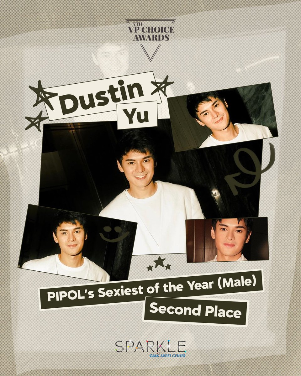 Congratulations to Dustin Yu for being recognized as one of ‘PIPOL’s Sexiest of the Year,’ placing 2nd in the Male category at the 7th VP Choice Awards!

Your Sparkle family is very proud of you, Dustin! ✨

#DustinYu
