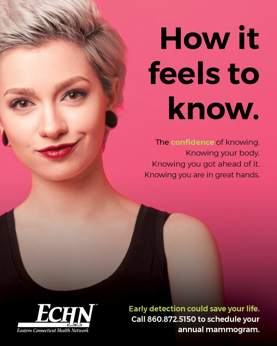 manchesterhosp's tweet photo. Early detection means more moments to celebrate. 🎀 Protect your health by scheduling your annual mammogram. Call 860.872.5150 today.

#ECHNHealthcare #EasternCTHealth #ECHNCommunityCare #PMH https://t.co/zOnw6fIevv
