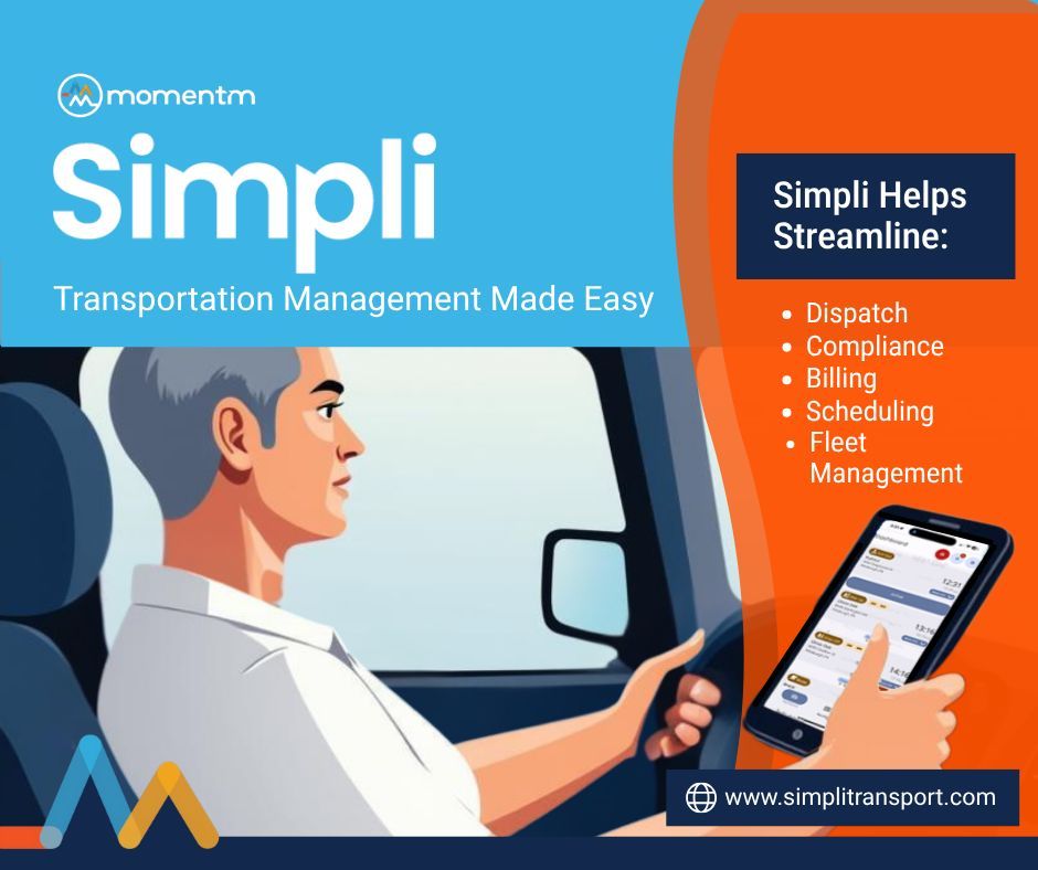 momentmtech's tweet image. 🚐 Simpli by @MomentmTech gives small NEMT &amp;amp; PACE operations big power all in one mobile-friendly platform.

💡 Dispatch. Bill. Comply. Grow.
Get started in hours 👉 simplitransport.com

#Simpli #NEMTSoftware #HealthcareTech