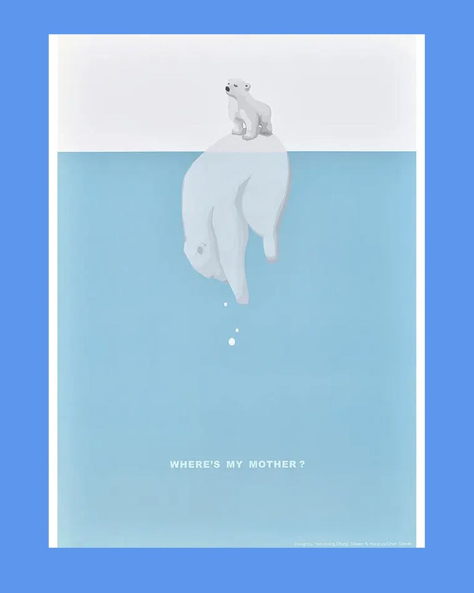 Where’s My Mother? posters by Yen-Chang Cheng, Hung-Yu Chen, 2008
archived by Michael French

Designed as an entry for the 21st International Poster Biennial in Warsaw

Social Media Post by eve sage

#peoplesGDArchive
#GDArchive
#ClimateChange
#PolarBears