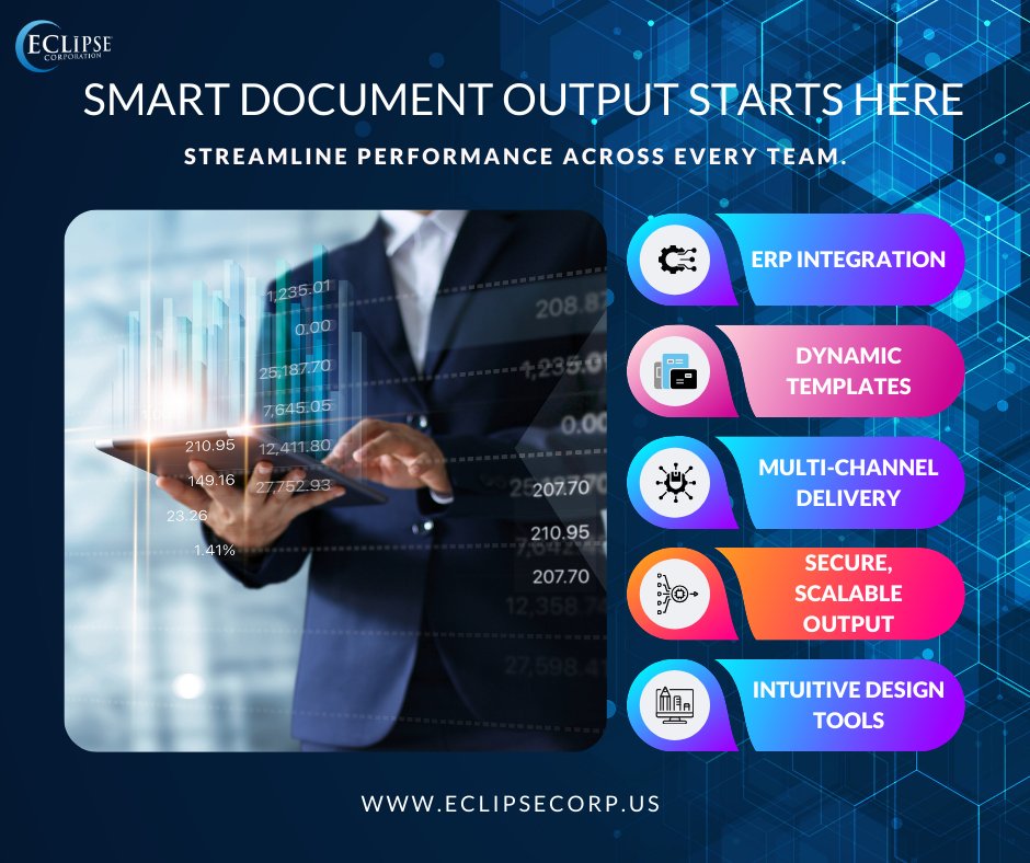 Your ERP runs the business.
DocOrigin makes sure your documents keep up.

One platform. Smarter output. Built to integrate.

🔗 eclipsecorp.us/products/docor…

#DocOrigin #DocumentGeneration #ERPIntegration #B2BTech #EnterpriseSoftware