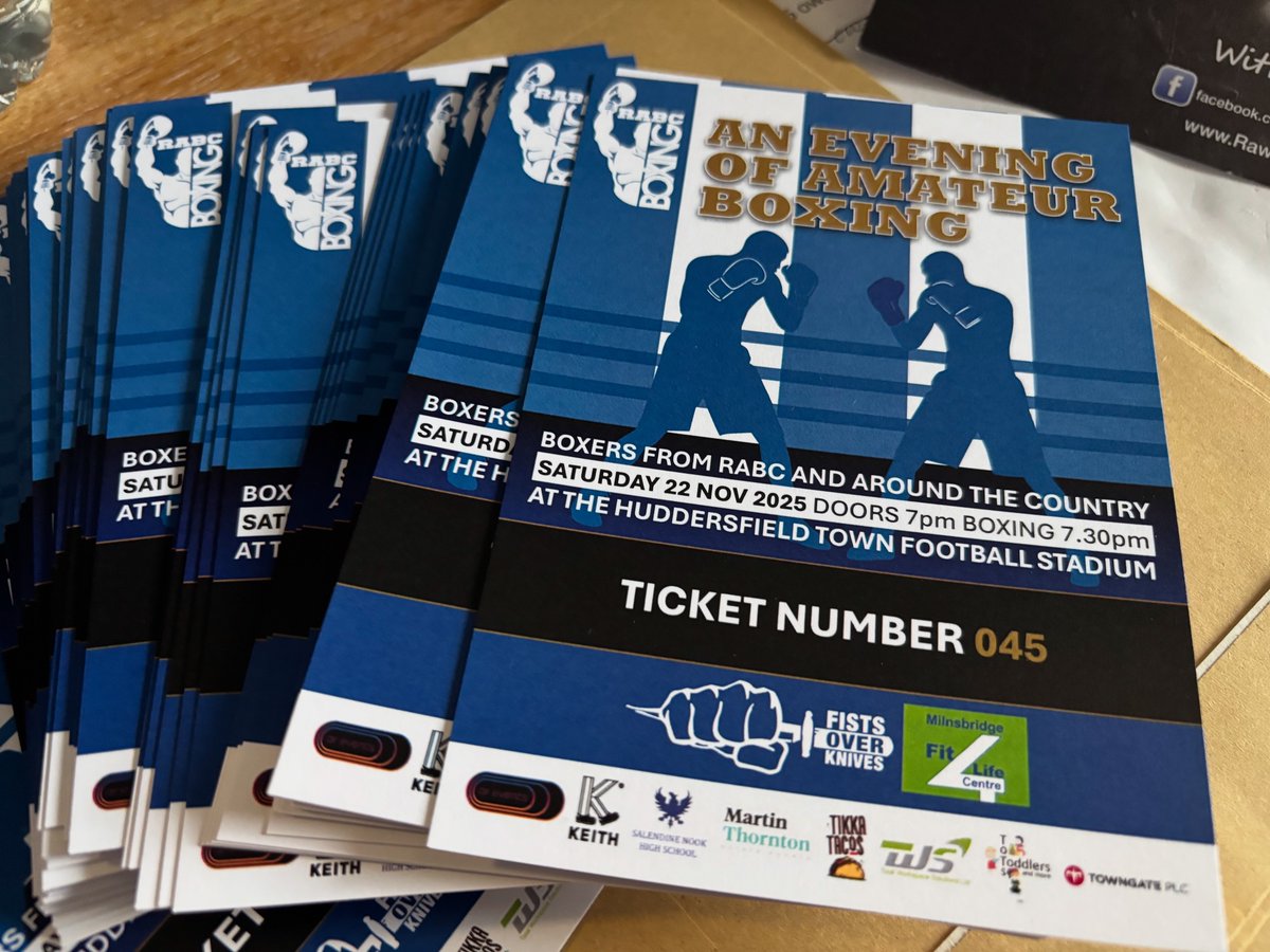 Thank you to all our sponsors who have sponsored a bout on 22nd November. You would like to support please get in touch.