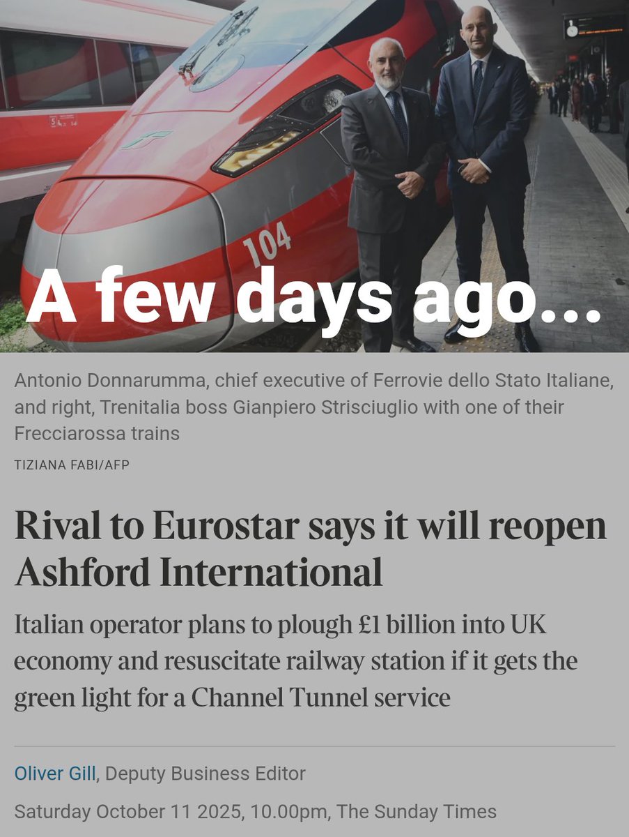 dicconspain's tweet photo. A few days ago, the plan for Ashford's international services was a distant 'maybe'. Today, it's a £1 billion public promise. Here's the story of what happened in between.

https://t.co/NzTs8xMf8X

#BringBackEuroTrains #Ashford #Kent #HighSpeedRail #CommunityAction #Investment https://t.co/xSGnEeoA4J