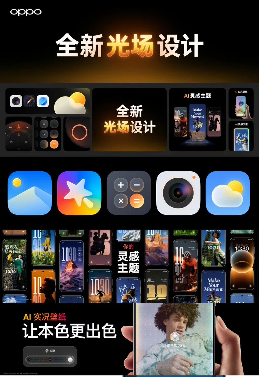 I_AM_G_K_S's tweet image. ColorOS 16
▫️Brand-new Light field design
▫️Desktop Icons
▫️AI Inspired Themes
▫️AI Live Wallpaper
▫️AI Inspired Copy
#OPPO #ColorOS16