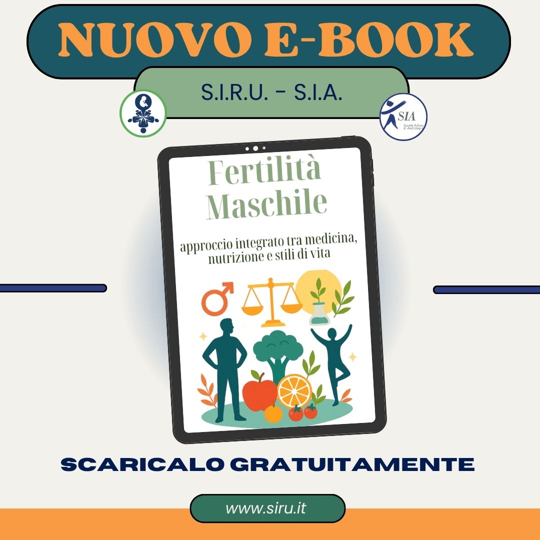 🎉 Nuovo ebook "Fertilità Maschile: approccio integrato tra medicina, nutrizione e stili di vita" realizzato dal GIS Biologia della Nutrizione in collaborazione con la Società Italiana di Andrologia.
👉Scaricalo Gratis pmaumanizzata.com/309-Nuovo_Eboo… 
#siru #sia #ebook #fertilitamaschile