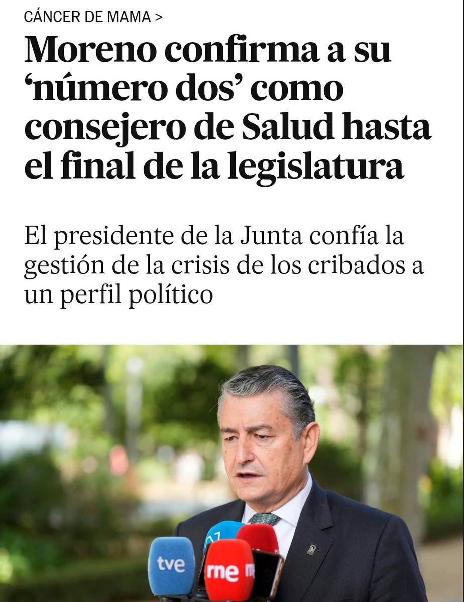Andalucía entera clama ante el colapso de la Sanidad Pública 🔥

¿La solución de <a href="/JuanMa_Moreno/">Juanma Moreno</a>? Poner a otro señoro que NO sabe de Medicina y que lleva desde los 18 años de cargo público 😡

Andalucía no se merece este desprecio. Hay que echarlos.