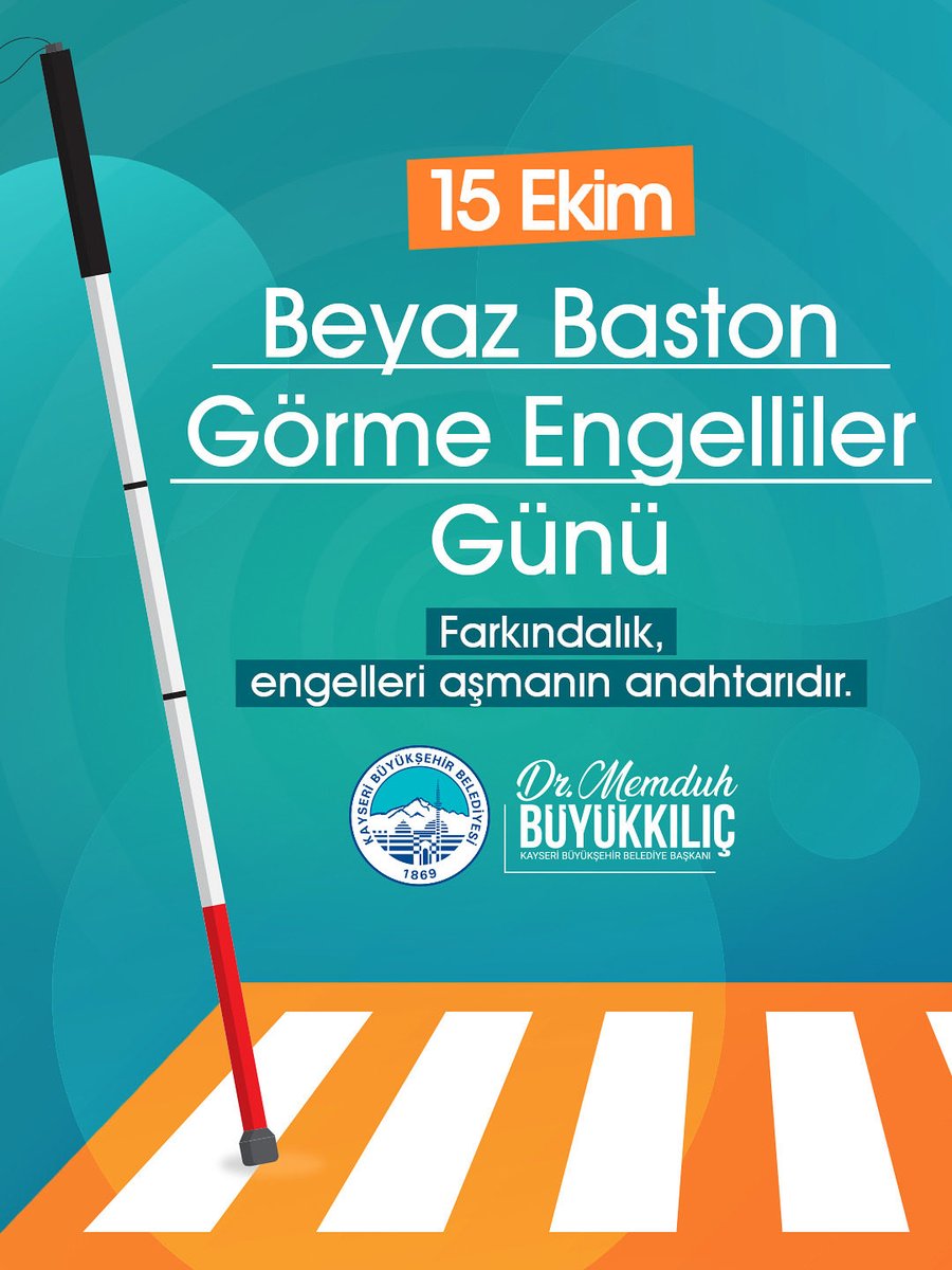 Hayatı birlikte paylaştığımız görme engelli kardeşlerimizin yaşamını kolaylaştırmak, onlara fırsat eşitliği sunmak hepimizin ortak sorumluluğu.

Unutmayalım; farkındalık, engelleri aşmanın anahtarıdır.
Görme engelli vatandaşlarımızın her zaman yanındayız. 💙