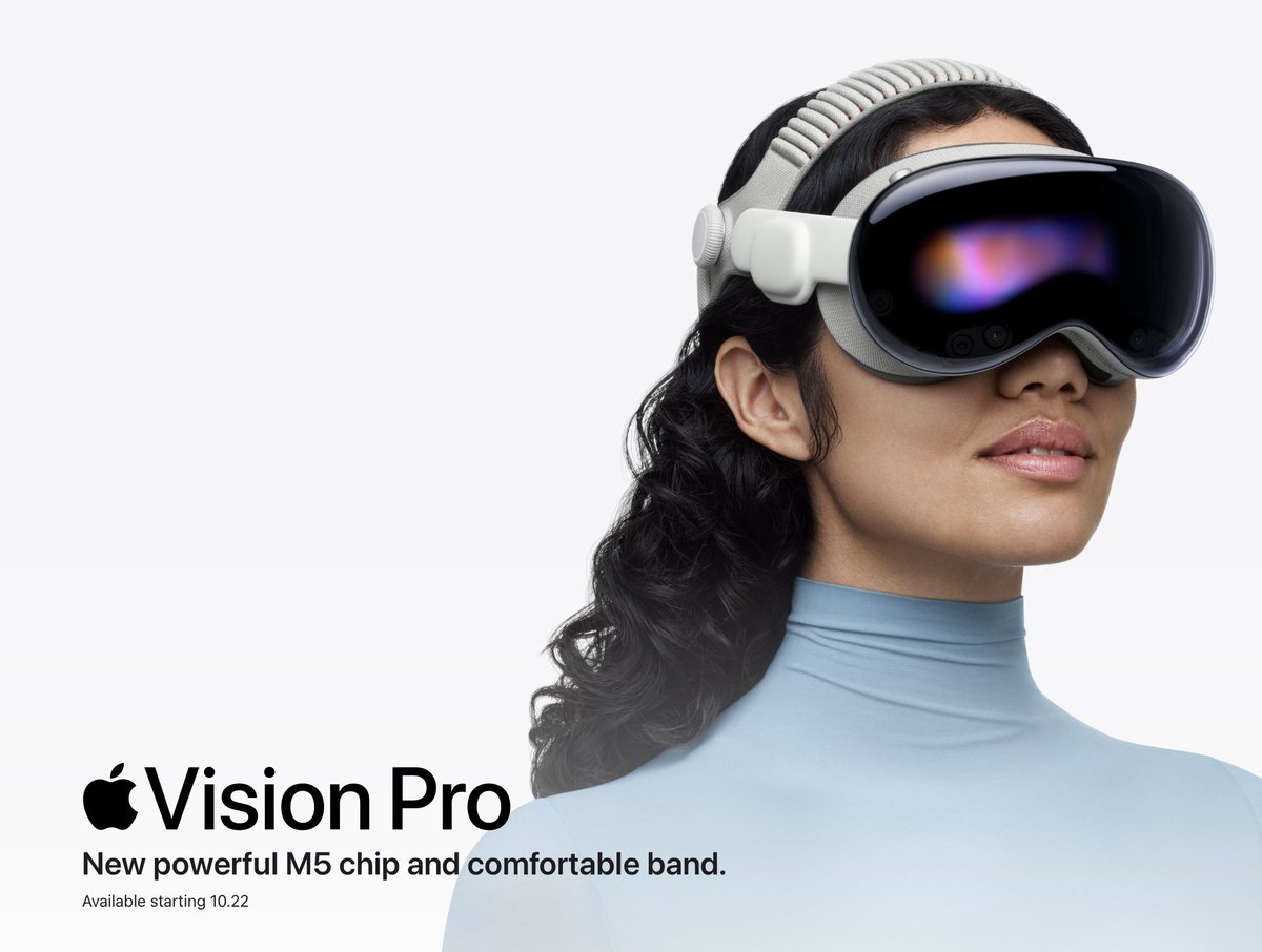 The Vision Pro is dead, long live the Vision Pro!

Apple just announced the second-generation Vision Pro — available starting October 22 for $3,499.

It features the new M5 chip and therefore a crisper, smoother image, improved battery life as well as performance and an all-new