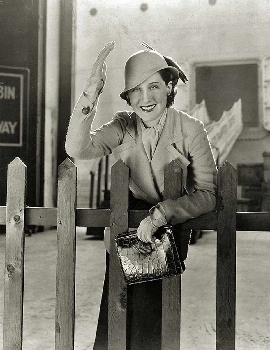 A cheery “Good Morning,” from Norma Shearer and me!