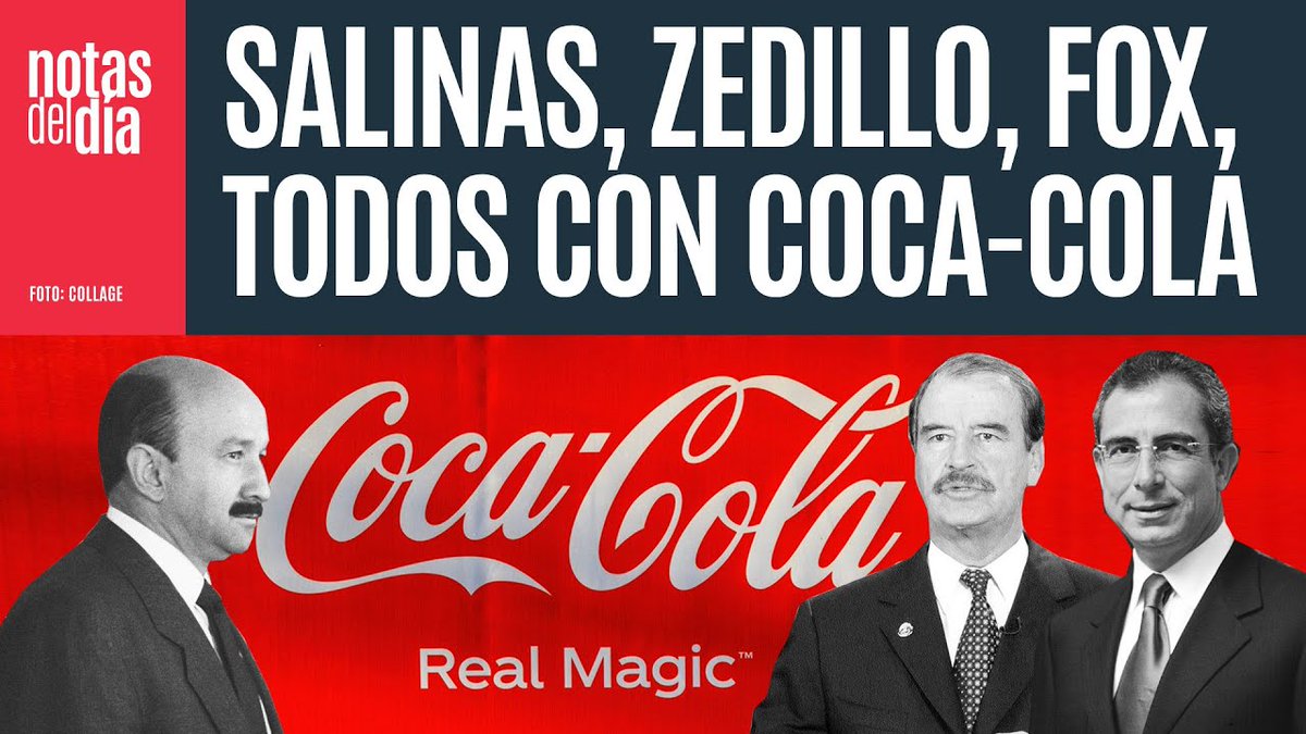 Coca-Cola tuvo por décadas a funcionarios en su bolsillo, desde Salinas y hasta Peña youtube.com/watch?v=zOQ1A_…