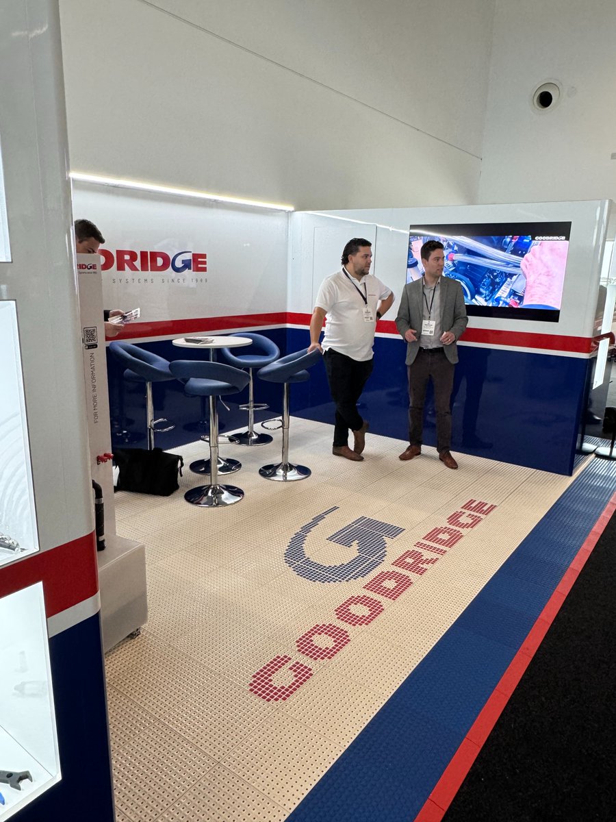 GoodridgeLTD's tweet photo. It's the first day of the Motorsport Industry Association (MIA)  CTS Show! Visit us at stand 50 in Hall 2.
The best of our UK and global teams will be there, check the performance comparison between our G-Line Ultra XF line and the typical industry solution.

#MIACTS25 #racing https://t.co/fnY1x2FXe0