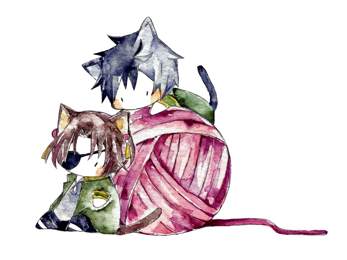 「すおさく 猫耳まとめ」|晴/作業中のイラスト