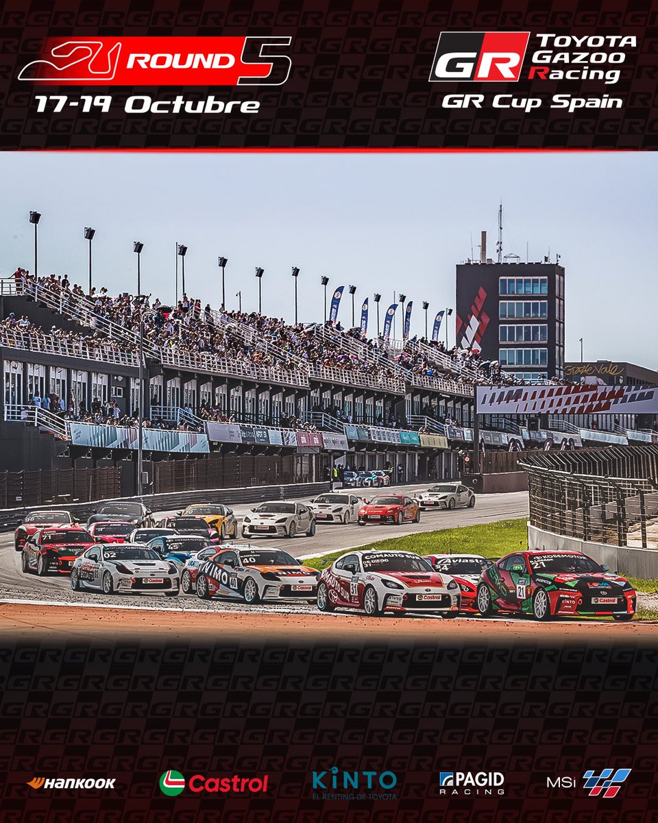 La GR Cup Spain afronta su penúltima cita de la temporada del 17 al 19 de octubre en el Circuito Ricardo Tormo de Valencia, con el campeonato en su punto más emocionante🔥