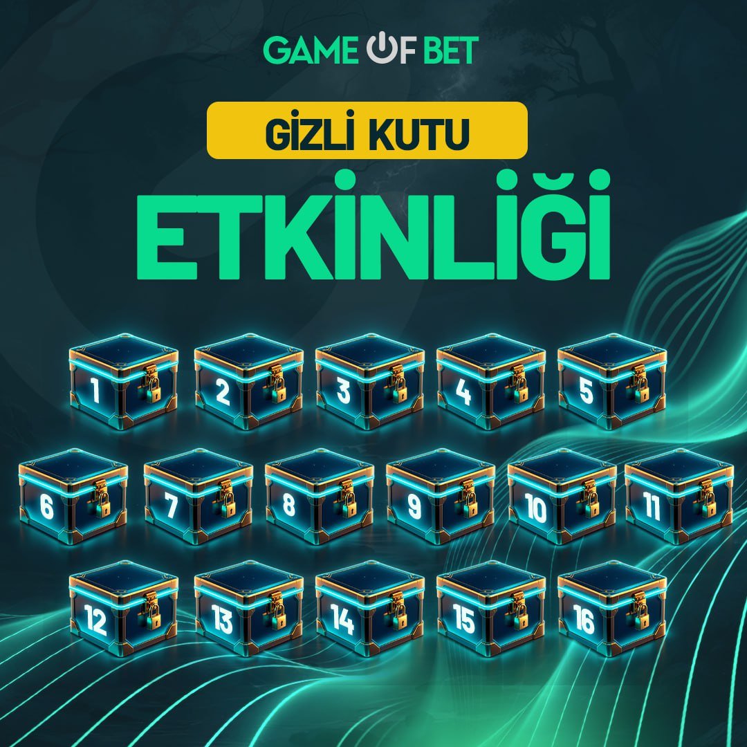 🚨 GİZEMLİ KUTUNU SEÇ ÖDÜLÜN GELSİN ! 

💰 GAME OF BET MYSTERY BOX BAŞLADI ! 

‼️YATIRIM ŞARTI YOKTUR ‼️

🎈 ETKİNLİĞE KATIL  
gobetkinlik.gametr-now.com