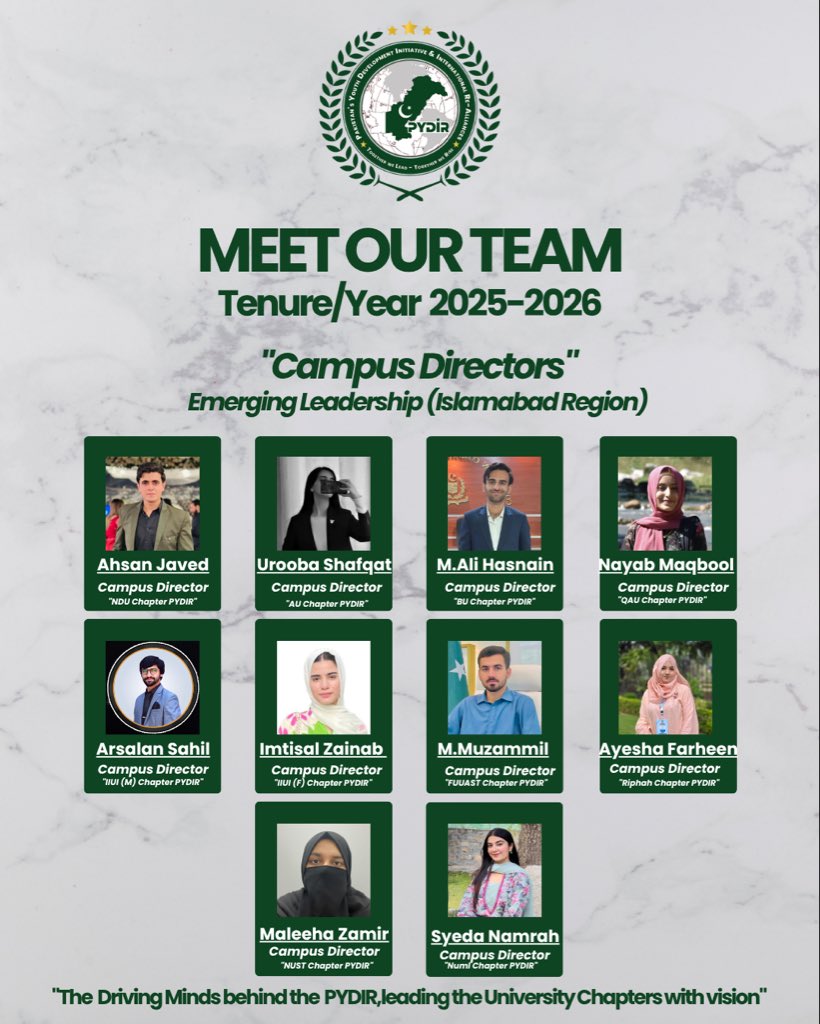 pydir_1505's tweet image. Meet our PYDIR Campus Director 2025-26!
Ready to inspire change and empower the next generation of leaders. ✨

#PYDIR2025 #Leadership #YouthInAction #ChangeMakers
