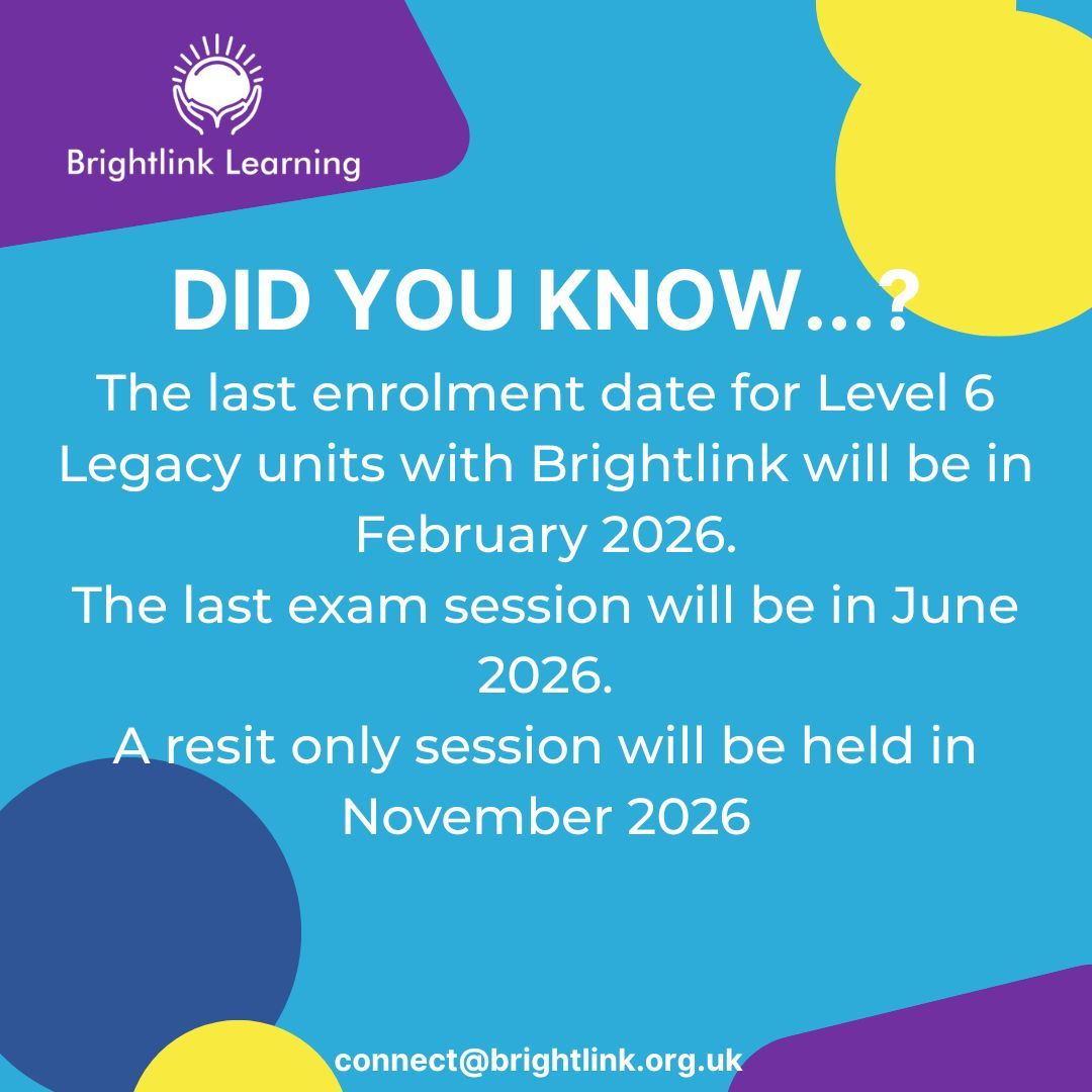 You can purchase your Level 6 Legacy units here:brightlink.org.uk/shop/ 
or email connect@brightlink.org.uk for an application form.
#CILEX #Lawschool #Lawstudent #Studylaw #Law