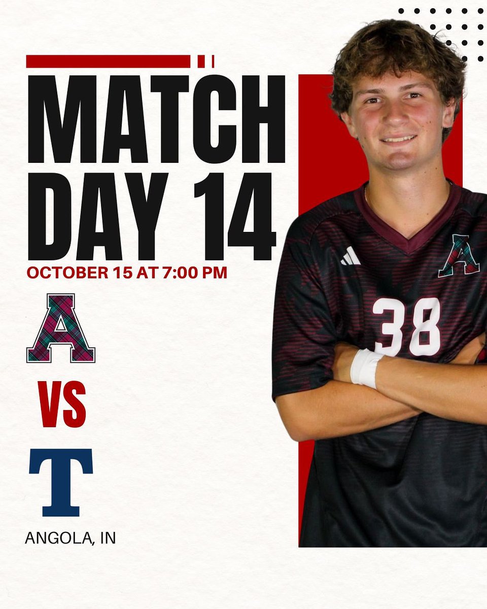 Alma College Men's Soccer (@almascotsmsoc) on Twitter photo ๐ฏ Match Day 14 ๐ฏ
Itโs time to go to work.
โฝ๏ธ Trine University vs Alma College
๐ Angola, IN
๐ Kickoff: 7:00pm
๐
 Wednesday October 15
#Almacollegemenssoccer | #goscotsgoโ๏ธ ๐ฏ Match Day 14 ๐ฏ
Itโs time to go to work.
โฝ๏ธ Trine University vs Alma College
๐ Angola, IN
๐ Kickoff: 7:00pm
๐
 Wednesday October 15
#Almacollegemenssoccer | #goscotsgoโ๏ธ
