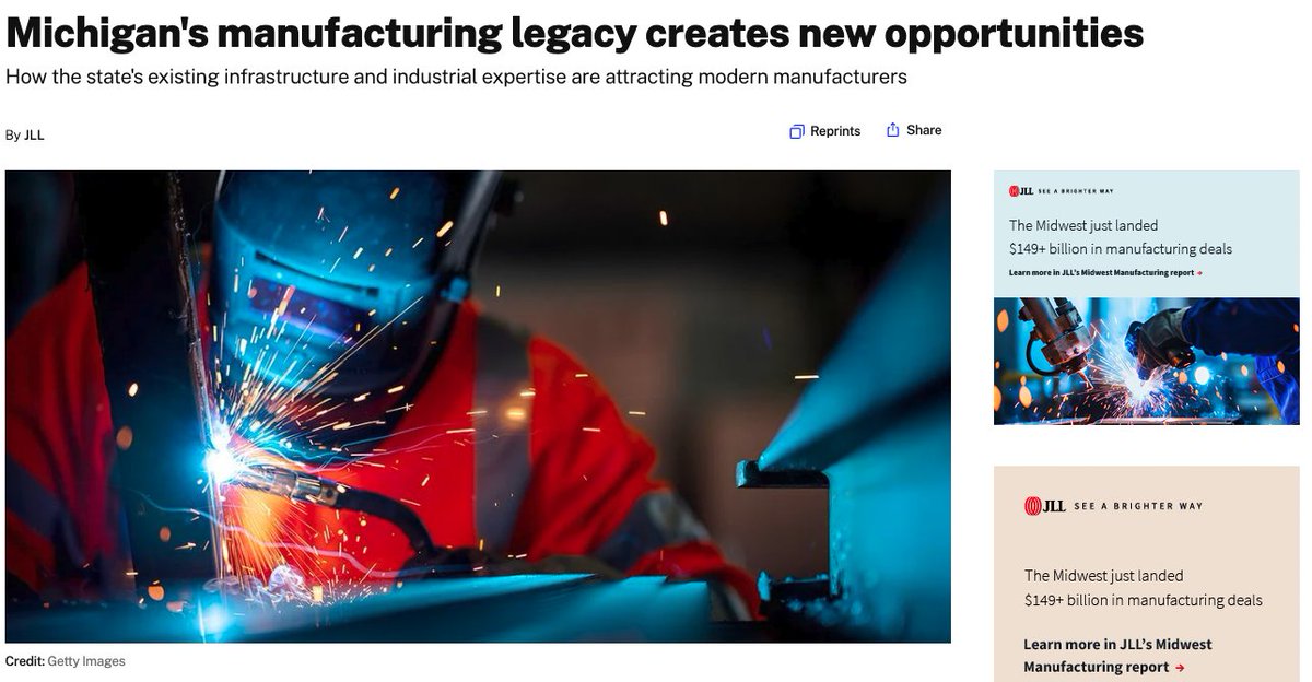 AimCoil's tweet photo. Michigan’s world-class infrastructure—rail, ports, interstates, energy networks, etc.—is fueling a new wave of manufacturing growth. 

For companies ready to seize the opportunities, Michigan has a real competitive edge. 🚚⚙️ 

#Manufacturing #Michigan

https://t.co/Ae1wCih7Fo https://t.co/VPe7nom1mi