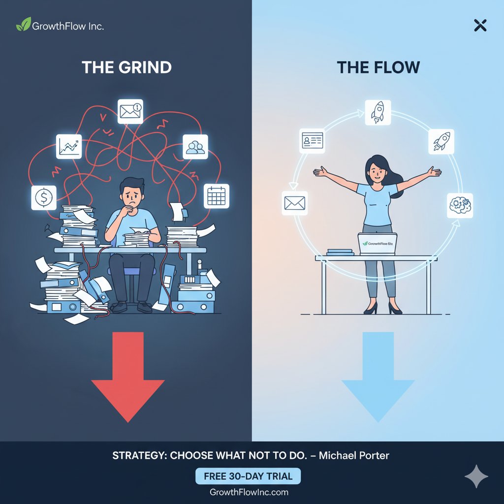 mmolina4_molina's tweet image. The Strategic Art of Saying NO 🛑 &quot;The essence of strategy is choosing what not to do.&quot;

GrowthFlow Biz helps you say NO to complexity and YES to Flow. one simple dashboard.

✅ 30-Day FREE Trial (No card needed!)👉 GrowthFlowInc.com

#GrowthFlowBiz #MichaelPorter