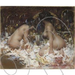 Bom dia , com a arte de Antonio Mancini