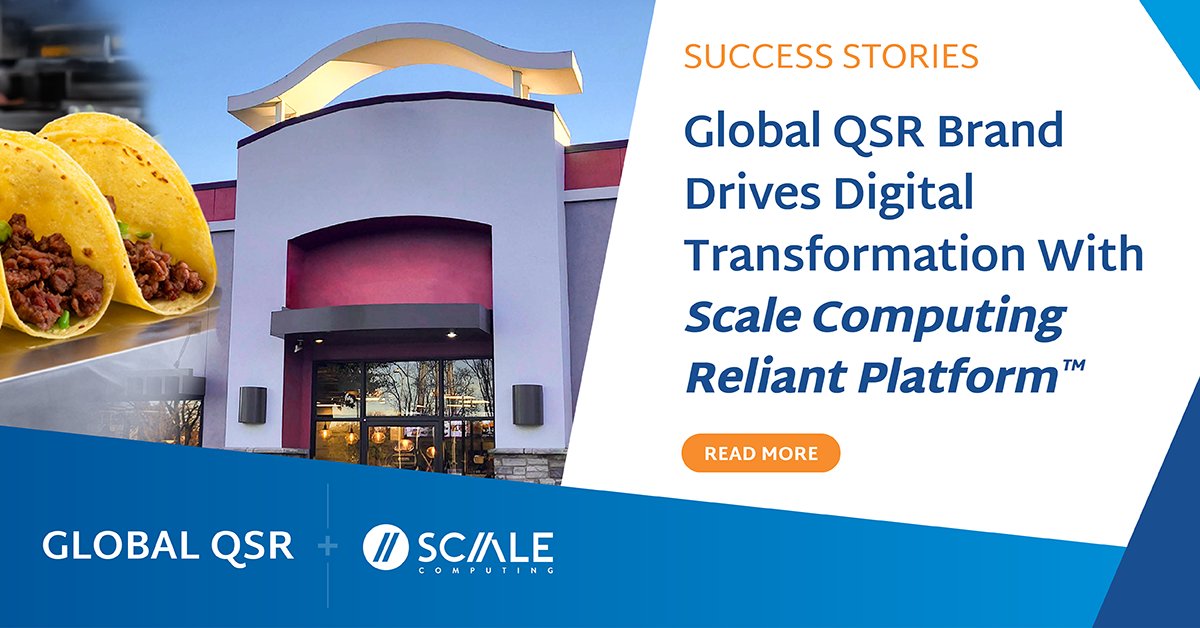 ScaleComputing's tweet image. When one of the world’s largest QSR brands launched a digital transformation to support multi-channel ordering, IoT-enabled kitchens, & gain resiliency, scalability & agility, it turned to the Scale Computing Reliant Platform Edge Computing as a Service:
scalecomputing.com/resources/qsr-…