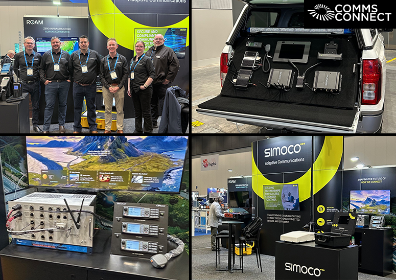 SimocoWS's tweet image. Great first day at #CommsConnect! We’ve had fantastic conversations about the future of critical communications and innovation in the industry. Thanks to everyone who stopped by, we’re looking forward to seeing more of you tomorrow! 👋