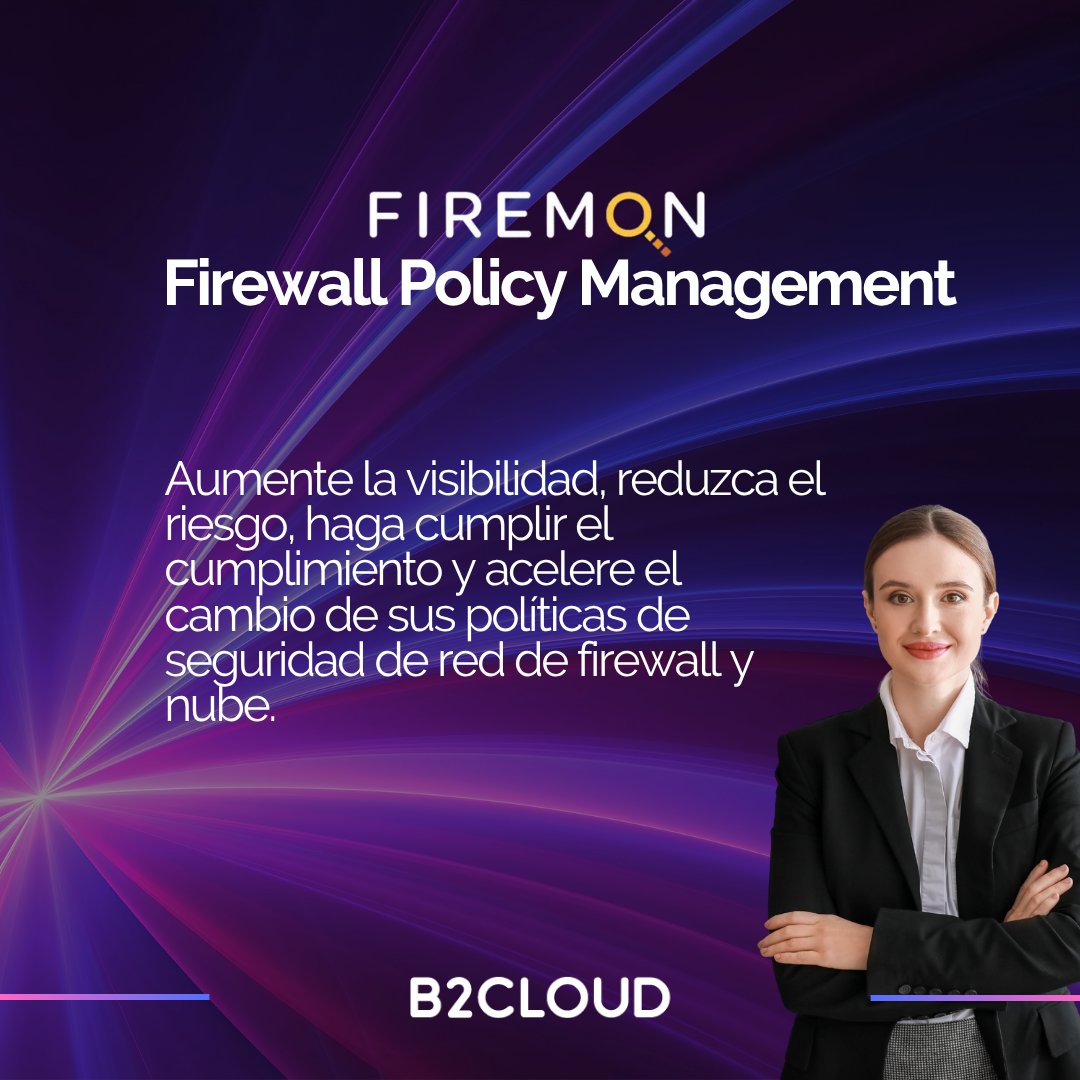 b2cloudtech's tweet image. ¿Todavía manejás tus reglas de firewall manualmente?
Riesgos que seguramente enfrentás: reglas olvidadas, errores humanos, incumplimientos.
@FireMon automatiza y centraliza la gestión de políticas → visibilidad total, trazabilidad, cumplimiento.
¿Querés verlo aplicado a tu…
