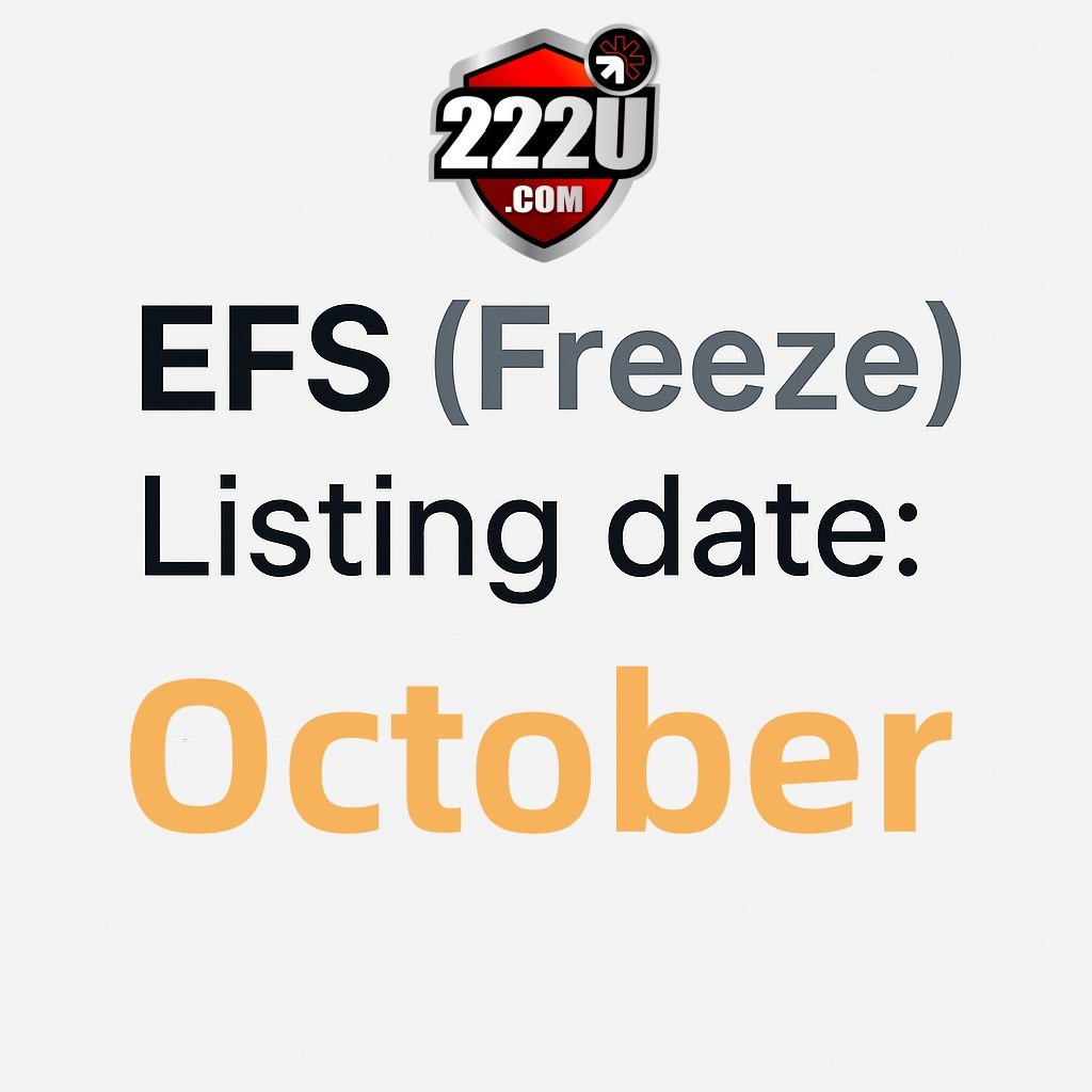 📢EFS Exchange Listing Announcement

EFS will soon be listed on major global exchanges, marking another important milestone in the development of the EFSANE ecosystem.

This launch marks EFS's transition from community incentives to global circulation. Users will be able to