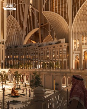 ولي العهد يعلن إطلاق مشروع #بوابة_الملك_سلمان في مكة المكرمة.

- المساحة: 12 مليون متر مربع بجوار المسجد الحرام.

- استحداث أكثر من 300 ألف فرصة عمل بحلول 2036.
- سيضيف المشروع طاقة استيعابية لنحو 900 ألف مصلِ

- إعادة تأهيل نحو 19 ألف متر مربع من المناطق الثقافية والتراثية.

-