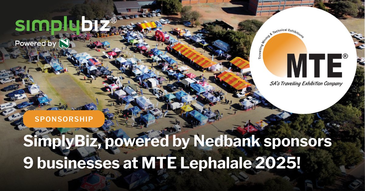 SimplybizSA's tweet image. We’re excited to announce that #SimplyBiz is proudly sponsoring 9 local SMMEs to exhibit at the upcoming Mining and Technical Exhibition (#MTELephalale) taking place tomorrow!

#MTEExpos #MTELephalale #NedbankSimplyBiz #EmpoweringEntrepreneurs #SMMEs #SupportLocal