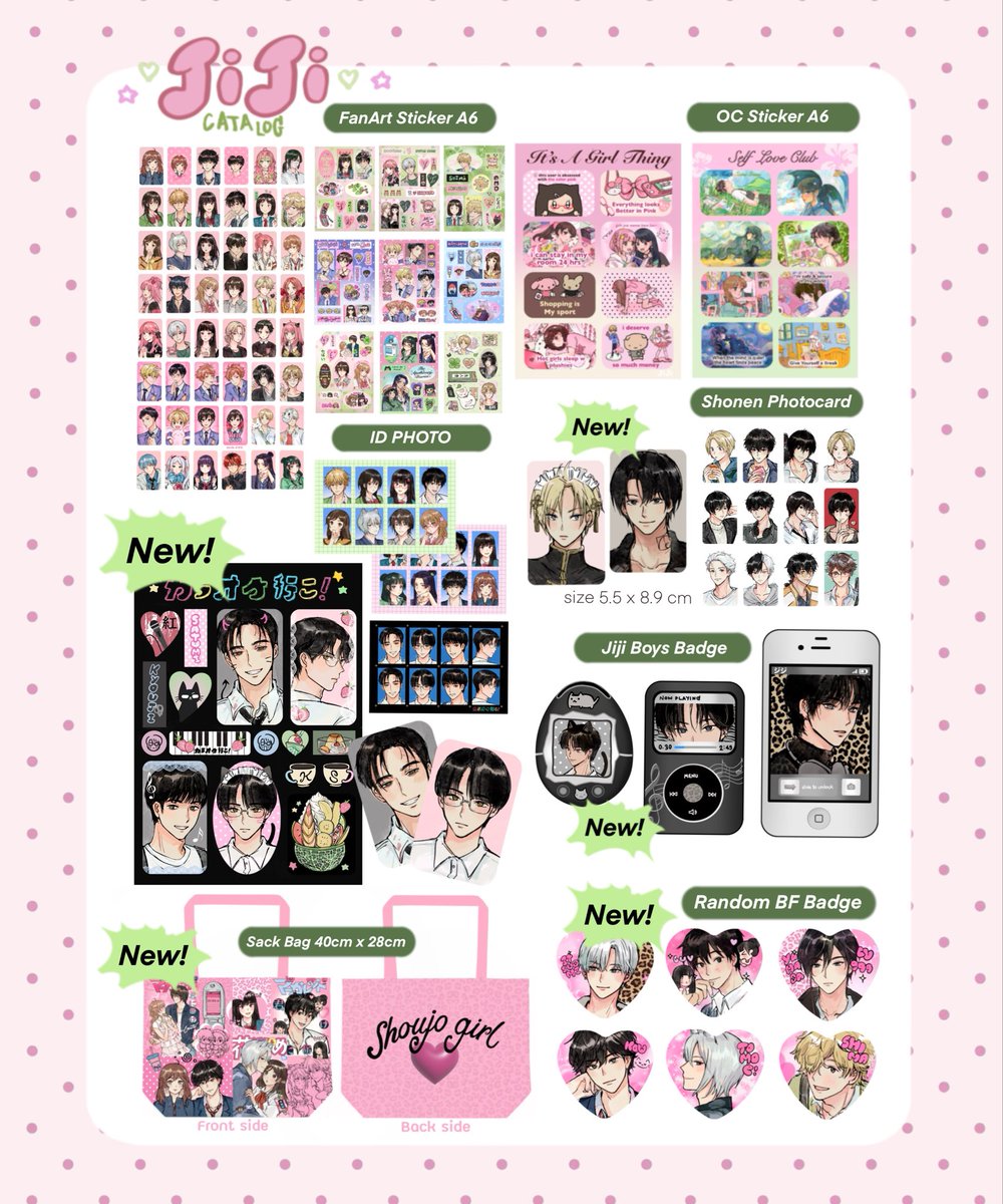 icejiinhalamy's tweet image. RTs & likes are appreciated
✧ jiji's #cf21 PO & #IFMARKET6 CATALOGUE ✧
🍀 PO date 15-31 october 2025
🧃 Originals ,Shoujo ,Karaoke Iko ,Sakadays ,Windbreaker
#cf21catalogue #CFXXI #COMIFURO21
🔗 & more info👇