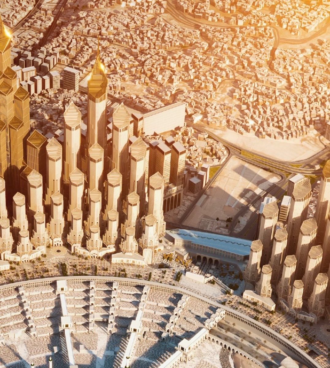 HRHMBNSALMAAN's tweet photo. أعلن صاحب السمو الملكي الأمير محمد بن سلمان بن عبدالعزيز آل سعود ولي العهد رئيس مجلس الوزراء رئيس مجلس إدارة شركة رؤى الحرم المكي -حفظه الله- إطلاق مشروع "بوابة الملك سلمان" بوصفه وجهة متعددة الاستخدامات في مكة المكرمة.
 وتمتد "بوابة الملك سلمان" على إجمالي مسطحات بناء بمساحة تصل إلى 12 مليون متر مربع بجوار المسجد الحرام.
 يهدف المشروع إلى تحقيق نقلة نوعية في تطوير البنية التحتية لمدينة مكة المكرمة والمنطقة المركزية بشكل خاص لتصبح نموذجًا عالميًا للتطوير العمراني، ليكون مساهمًا رئيسًا في دعم الجهود المبذولة على تطوير المنطقة وتسهيل الزيارة مع تقديم خدمات ذات جودة عالية لقاصدي بيت الله الحرام وإثراء رحلتهم الدينية والثقافية بما يتماشى مع مستهدفات برنامج خدمة ضيوف الرحمن.
 يتميز مشروع "بوابة الملك سلمان" بموقع إستراتيجي بجوار المسجد الحرام، ويعد وجهة متعددة الاستخدامات تهدف في المقام الأول إلى الارتقاء بمنظومة الخدمات المقدّمة، وتوفير مرافق سكنية وثقافية وخدمية محيطة بالمسجد الحرام، كما يضيف المشروع طاقة استيعابية تتسع لما يقارب 900 ألف مصلِ في المصليات الداخلية والساحات الخارجية.
 يرتبط المشروع بوسائل النقل العامة لتسهيل الوصول إلى المسجد الحرام، ويمثّل مزيجًا استثنائيًا متناغمًا بين الإرث المعماري الغني لمكة المكرمة مع أرقى أساليب الحياة العصرية، بما يضمن أعلى مستويات الراحة. كما يهدف المشروع إلى الحفاظ على الإرث التاريخي والثقافي لمدينة مكة المكرمة من خلال تطوير وإعادة تأهيل مساحة تقارب 19 ألف متر مربع من المناطق الثقافية والتراثية، لإثراء تجربة زائريها، وكذلك الإسهام في تحقيق أهداف رؤية المملكة 2030م على صعيد التنويع الاقتصادي من خلال استحداث أكثر من 300 ألف فرصة عمل بحلول 2036م بمشيئة الله.
 يعمل على تطوير مشروع "بوابة الملك سلمان" شركة رؤى الحرم المكي، إحدى شركات صندوق الاستثمارات العامة لدعم تنفيذ إستراتيجيته من خلال رفع مستوى التطوير العمراني بالمنطقة المحيطة بالمسجد الحرام ليصبح من أفضل نماذج التطوير العالمية. وتركز شركة رؤى الحرم المكي على الإدارة المستدامة للموارد عبر توظيف الحلول المبتكرة، بما يسهم في تحقيق أثر إيجابي ملموس على السكان وضيوف الرحمن من الحجاج والمعتمرين والزائرين مع الحفاظ على النسيج الثقافي لمكة المكرمة، كما تلتزم الشركة بمراعاة المعايير والممارسات العالمية في عمليات التطوير العقاري وتوفير تجربة استثنائية.