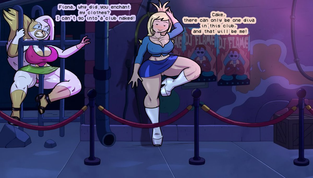 Club cats (AT: Fionna and Cake)