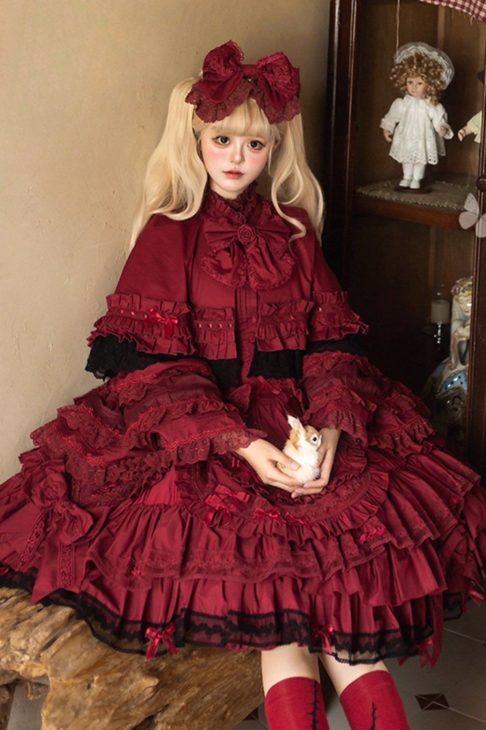 章姫】リーナベル コスチューム ティペットとブラックドレス 2セット