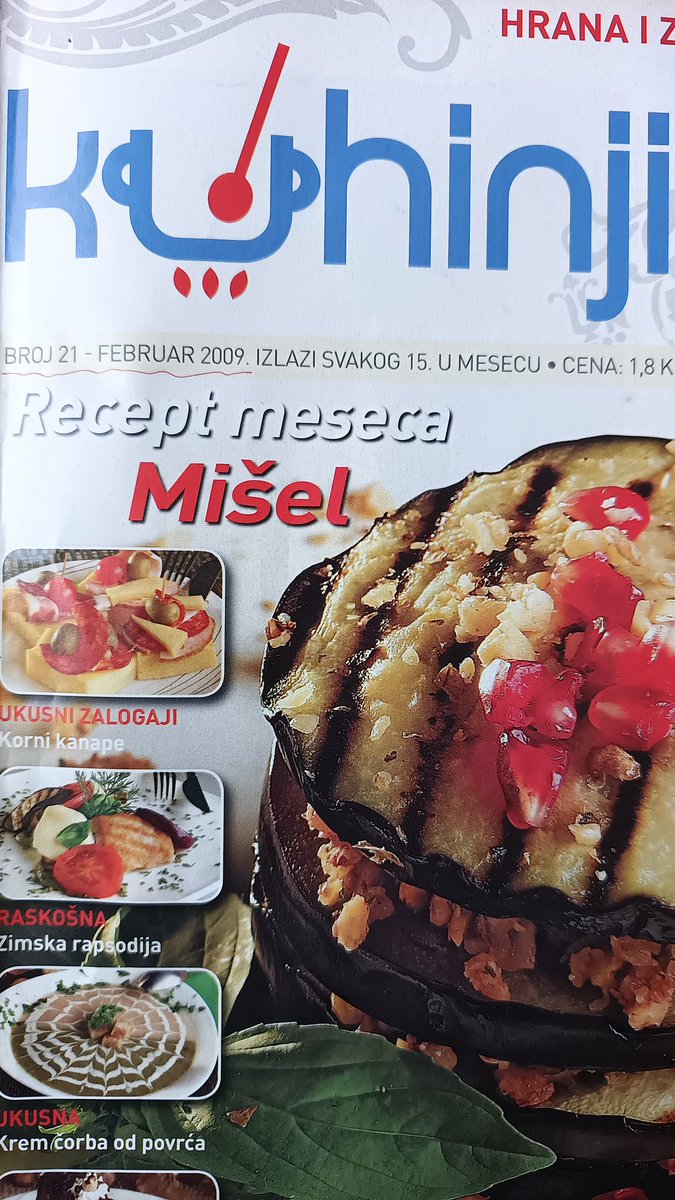 Časopis Kuhinjica, 2009. godina
Za pripremu čorbe sastojci 100 rsd
Skuša za 6 osoba 300 rsd 😂