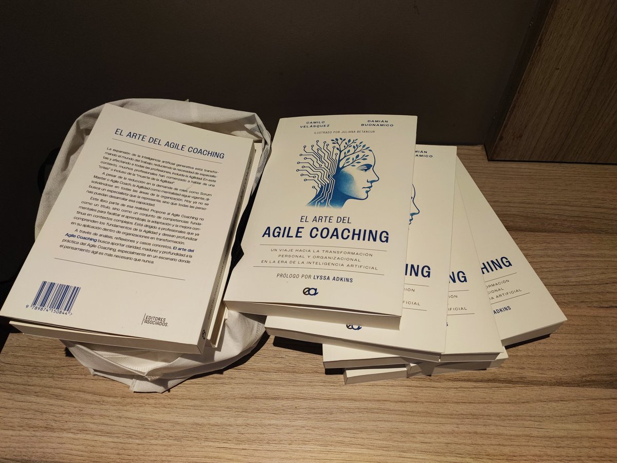 Los libros de <a href="/dbuo/">Damián Buonamico</a> y Cami ya están en Chile, dedicados para asistentes a Ágiles 2025 que empieza mañana en Santiago, nos vemos agiles2025.agiles.org <a href="/agilesla/">Jornadas Latinoamericanas de Agilidad</a>