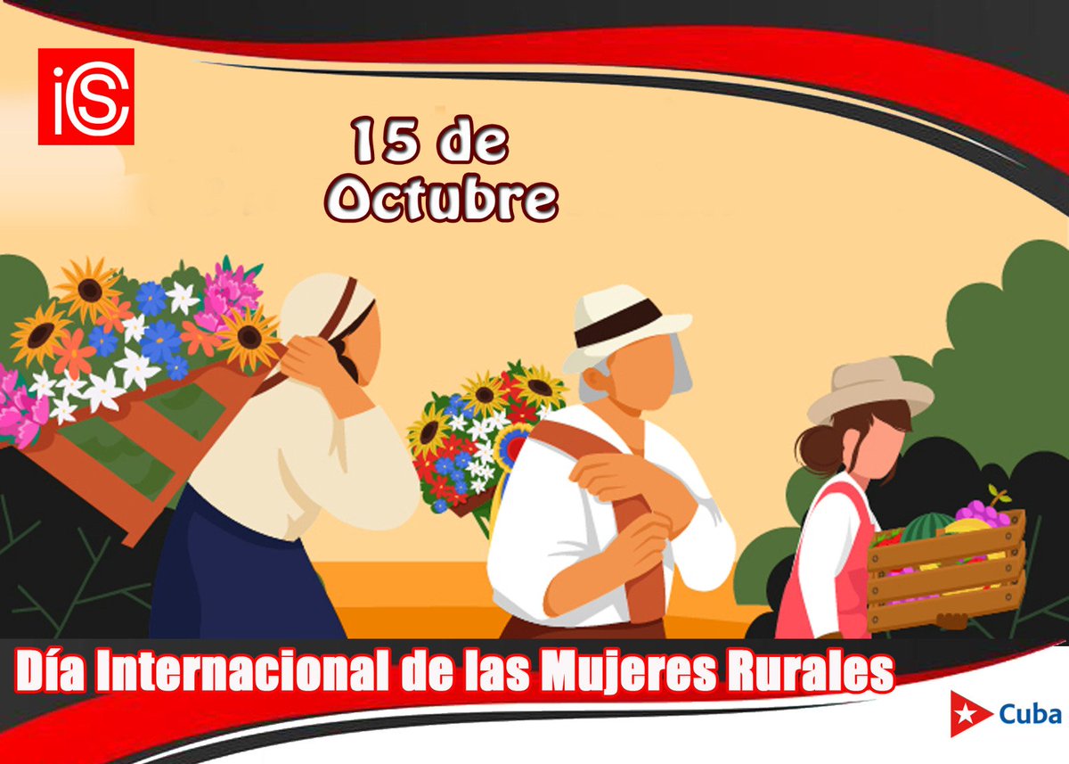 👩‍🌾 En el Día Internacional de la Mujer Rural ¡Muchas felicidades a ellas,que desempeñan un rol decisivo en la nación!
Reconocer su papel en la agricultura, en el cuidado de la biodiversidad, en la seguridad alimentaria y la cultura es clave para el desarrollo de nuestra sociedad.