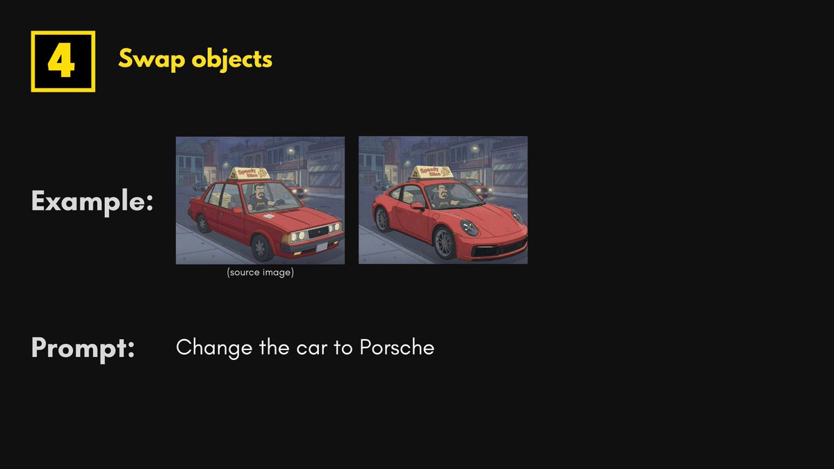 0xFramer's tweet image. 4) Replace a specific object while keeping the rest of the image unchanged.